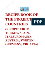 Recipe Book of The Project Countires