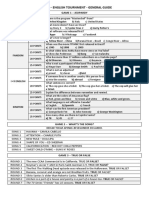 English Tournment - Guide Level 8