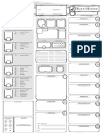 Dungeons and Dragons Class Character Sheet - Blood Hunter V1.0 - Fillable