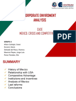 Corporate Enviroment Analysis: Case Mexico: Crisis and Competitiveness
