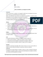 Plan de Estudios - Diplomado en Estadística e Investigación Científica 2018