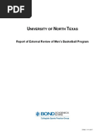 UNT Men's Basketball Program External Review - Report (00238953xC146B)