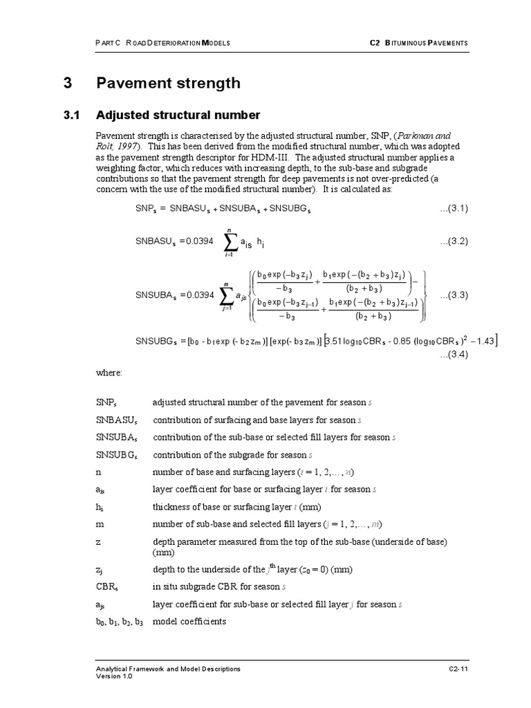 Adjusted Structural Number in Pavements | PDF | Road Surface | Road