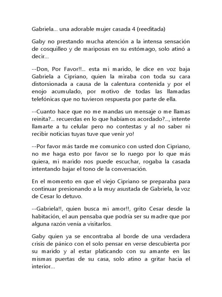 Gabriela Una Adorable Mujer Casada 9 Gabriela | PDF | Desnudez | Relaciones sexuales