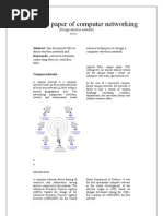 Term Paper of Computer Networking: (Design Wireless Network)