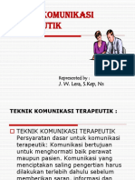 Teknik Komunikasi Terapeutik 2016