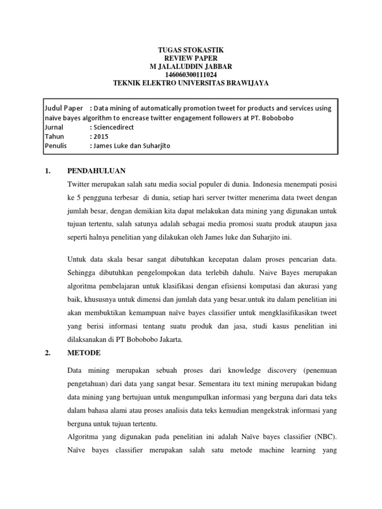 Review Paper: Data Mining Twitter | PDF