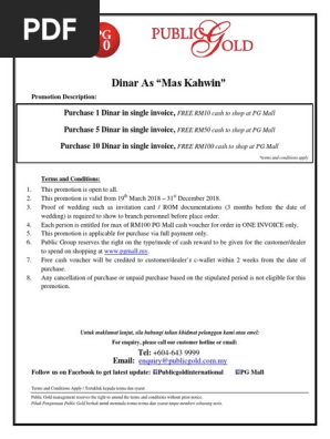 Dinar as Mas Kahwin