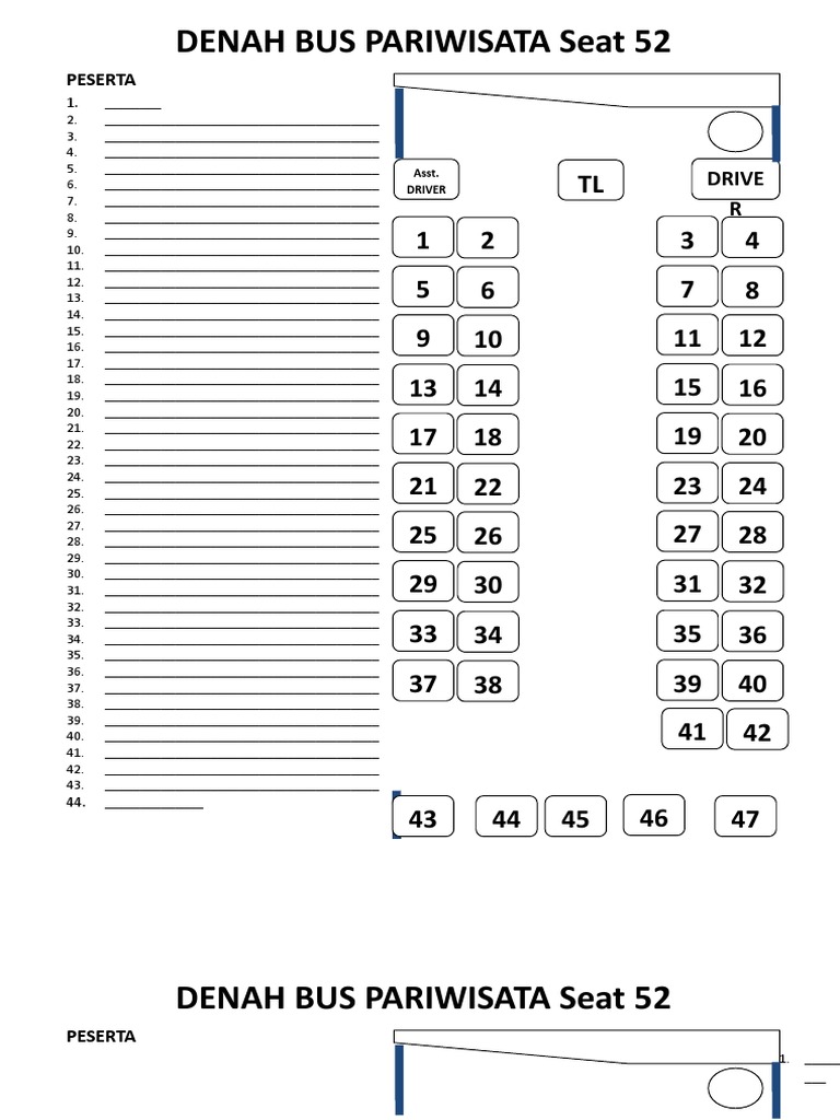 Memahami Sheet Bus Pariwisata: Lebih dari Sekadar Daftar Penumpang