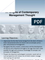 Origins of Contemporary Management Thoughtv1