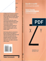 Describir El Escribir Daniel Cassany 1 1 PDF
