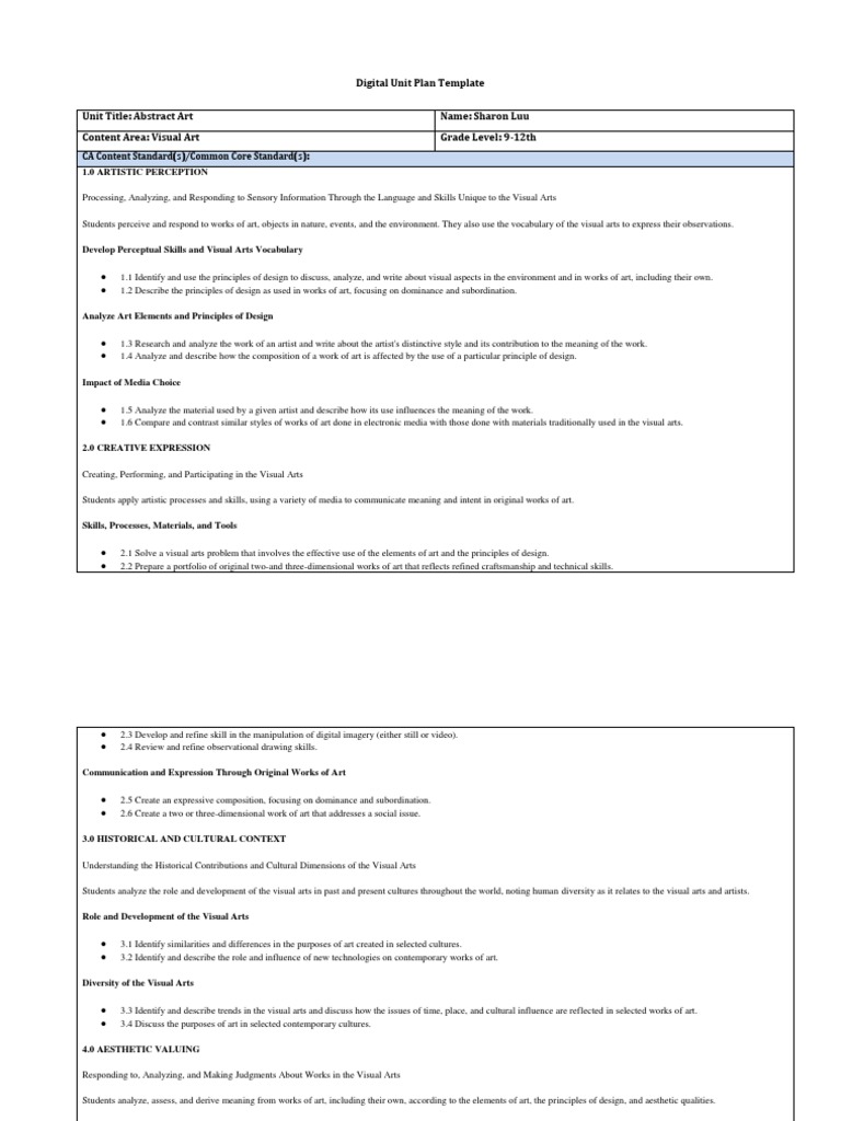 My Digitial Plan Unit | PDF | Perception | Design