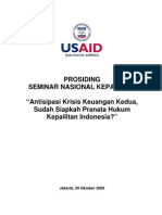 Prosiding Seminar Nasional Kepailitan Usaid in Acce Project Akpi