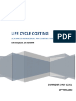 Life Cycle Costing: Advanced Managerial Accounting Term Report