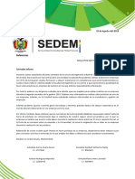 Carta Empresarial Esbelta Sedem