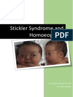 Stickler Syndrome and Homoeopathy