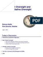 New Product Oversight and Strategic Initiative Oversight: Dolores Atallo Firm Director, Deloitte