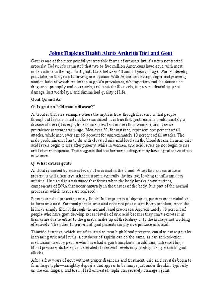 goutdietpdf gout medical specialties