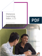 Warwick Business School MBA Brochure 2017 18