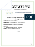 Estudio de la actividad emulsificante de Pseudomonas aeruginosa