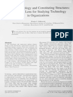 Orlikowski 2000 Organization Science