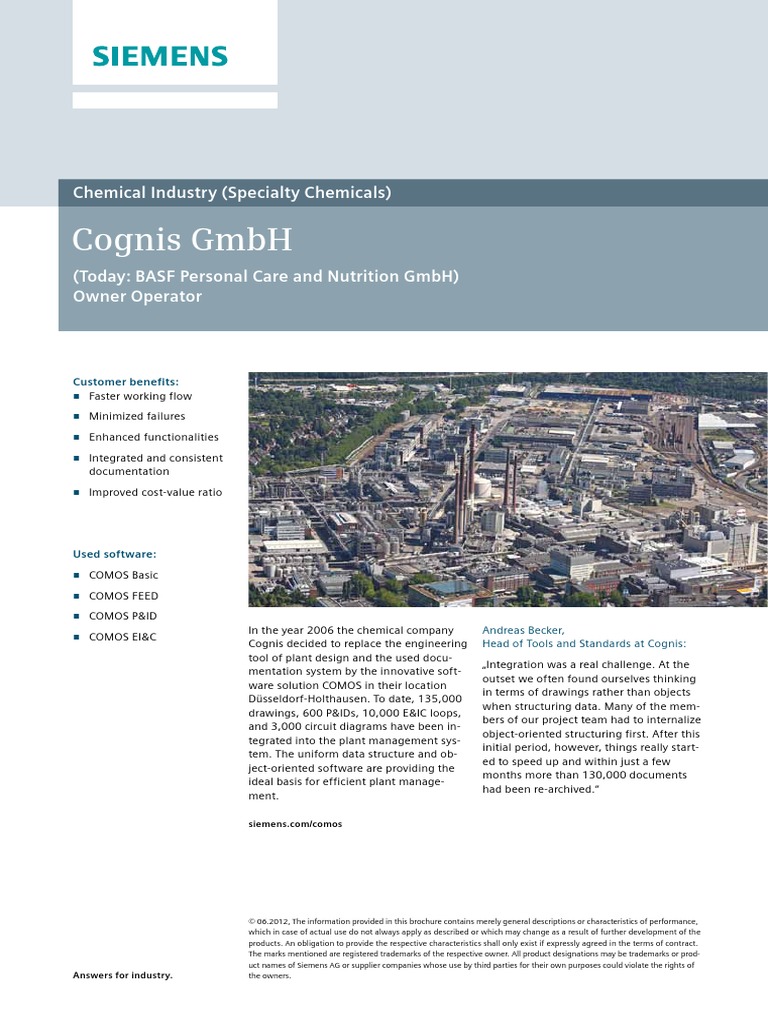 Cognis GMBH: Chemical Industry (Specialty Chemicals) | Download Free ...