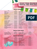 Menu Makanan Minuman 2017