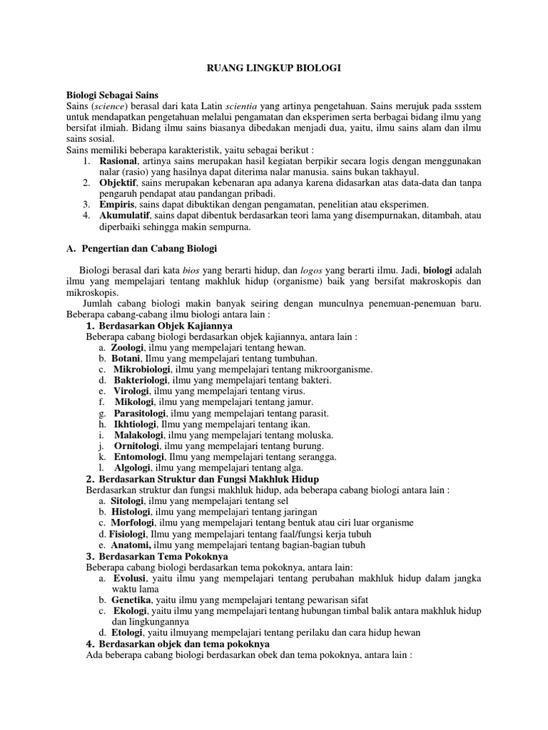 1 Bahan Ajar Ruang Lingkup Biologi
