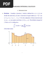 Multiple Integrals Notes