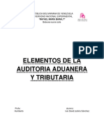 Elementos de La Auditoria Aduanera y Tributaria