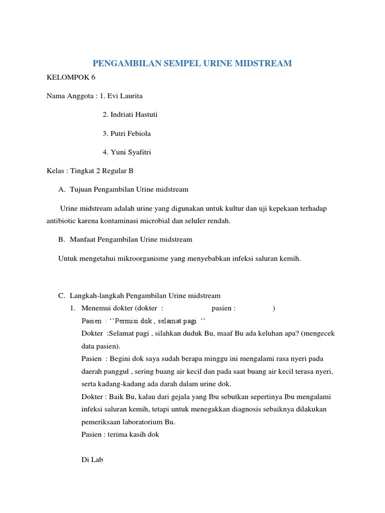 Urine Midstream | PDF | Kesehatan Holistik | Sains & Matematika