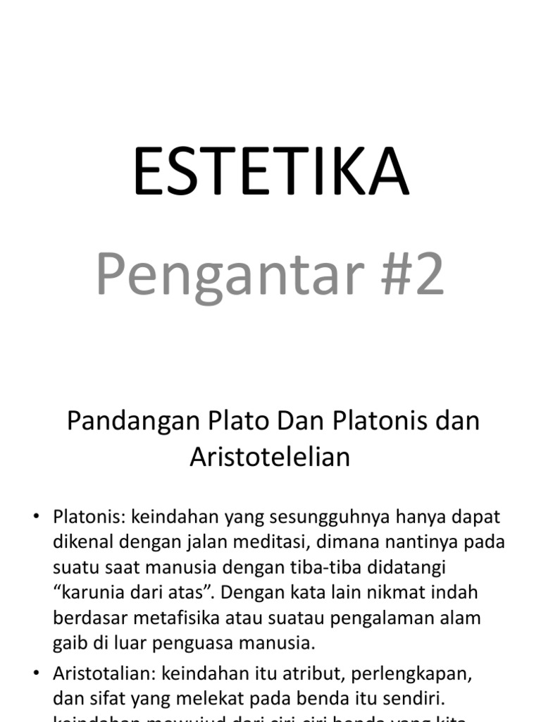 Materi Estetika 2 Materi Estetika 2