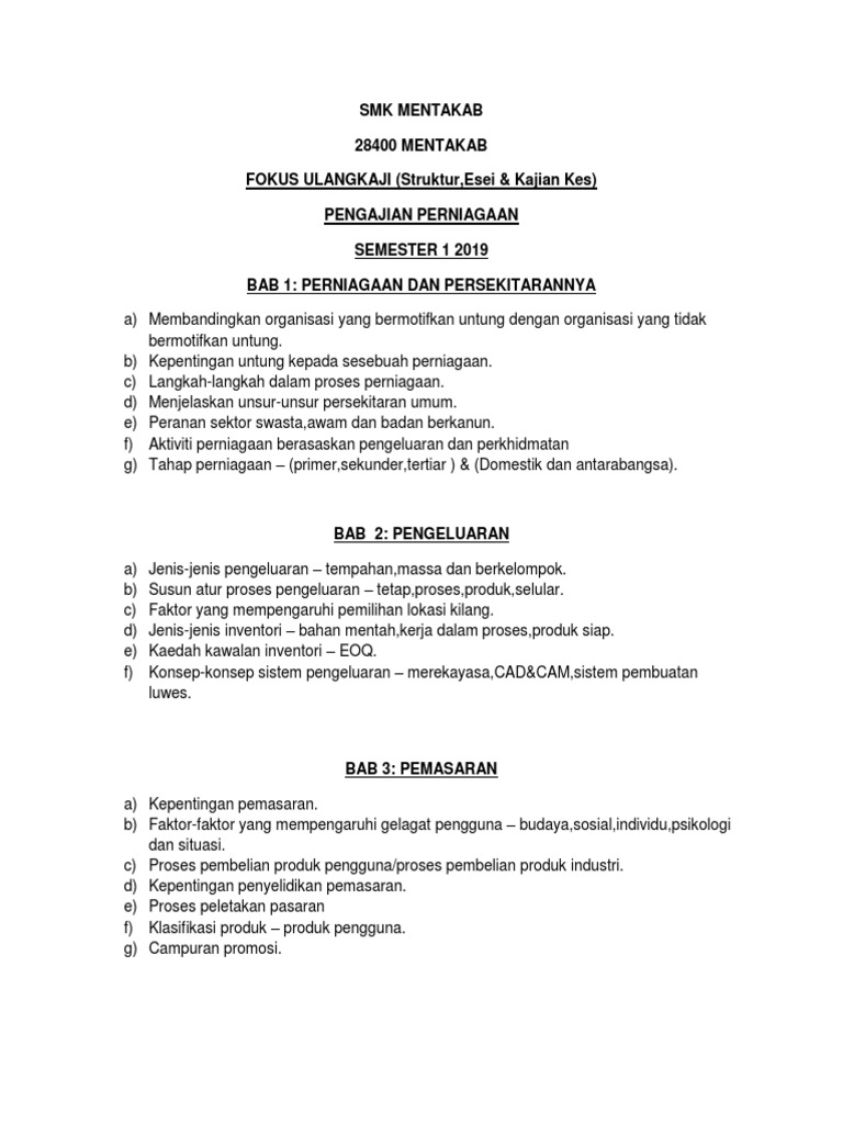 Fokus Ulangkaji Pp1 Dan Pp3 Pdf