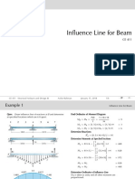 Influence Line Beam