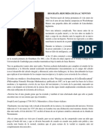 Biografía Resumida de Isaac Newton