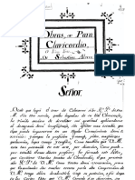 Obras Para Clavicordio ou Piano Forte