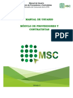 Manual de Usuario Módulo de Proveedores y Contratistas Micrositio de Concursos de La CFE