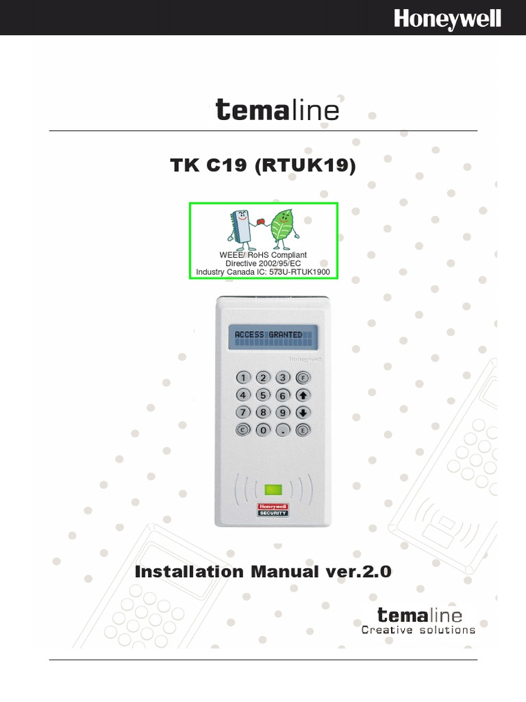 TK C19 (RTU K19) Compact Terminal - Installation Manual | PDF | Screw ...