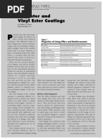 Polyester and Vinyl Ester Coatings