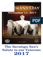 The Saratoga Sun's Salute To Our Veterans