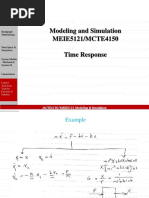 MEIE5121 MCTE4150 SP18 Timeresponse 2