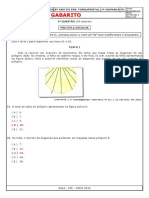 Gabarito - Ae2 - Matemática - 8° Ano - (Retificado Item 11.)