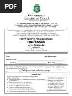 Prova de Artes - SEDUC CE 2018