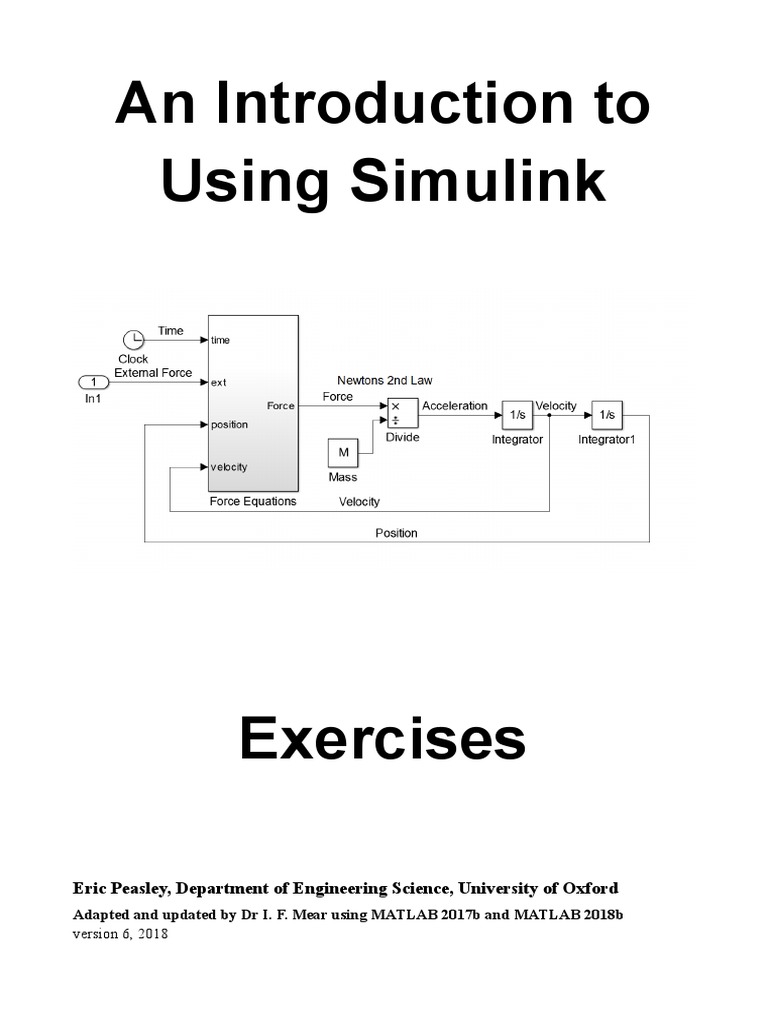Exercises | PDF | Matlab | Velocity