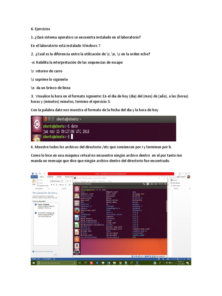 Ejercicios de Linux: Comandos y Permisos | PDF | Archivo de computadora ...