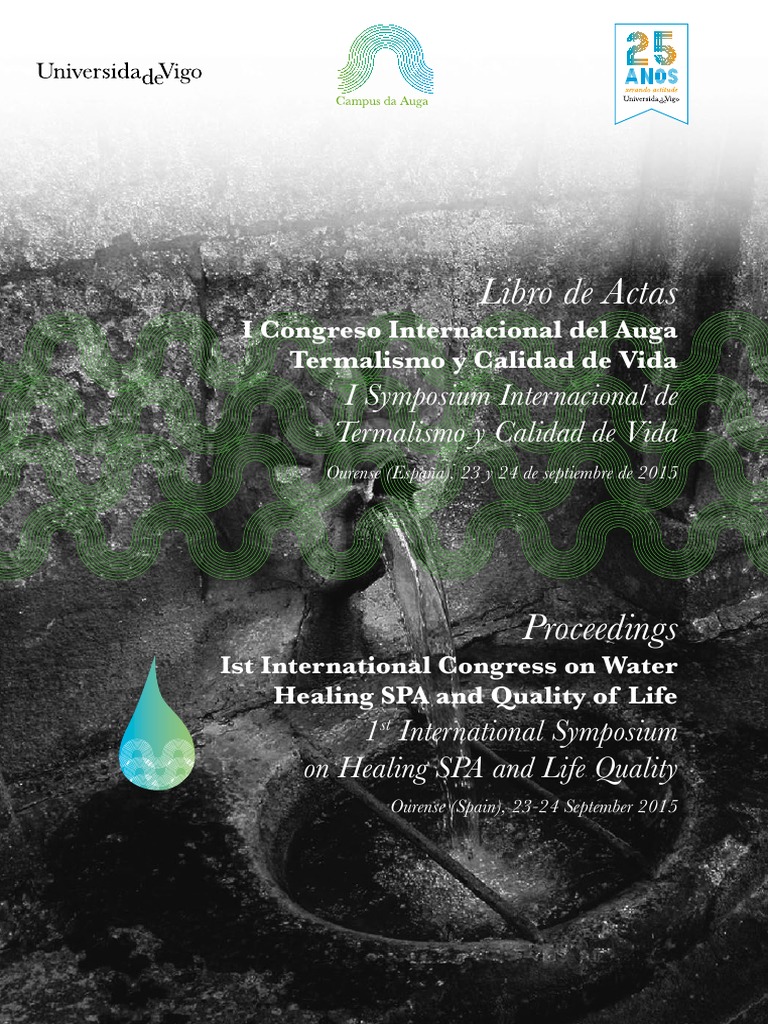 ACTAS I Symposium Internacional Del Agua. Termalismo y Calidad de Vida |  PDF | Naturaleza
