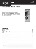 Universal Remote Control Guide | PDF | Set Top Box | Television