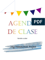 Agenda de clase para homeschooling