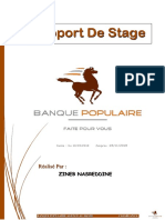 Rapport De Stage  Banque Populaire 