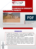 Deformaciones Admisibles de Subrasante en Proyecto de Pavimento